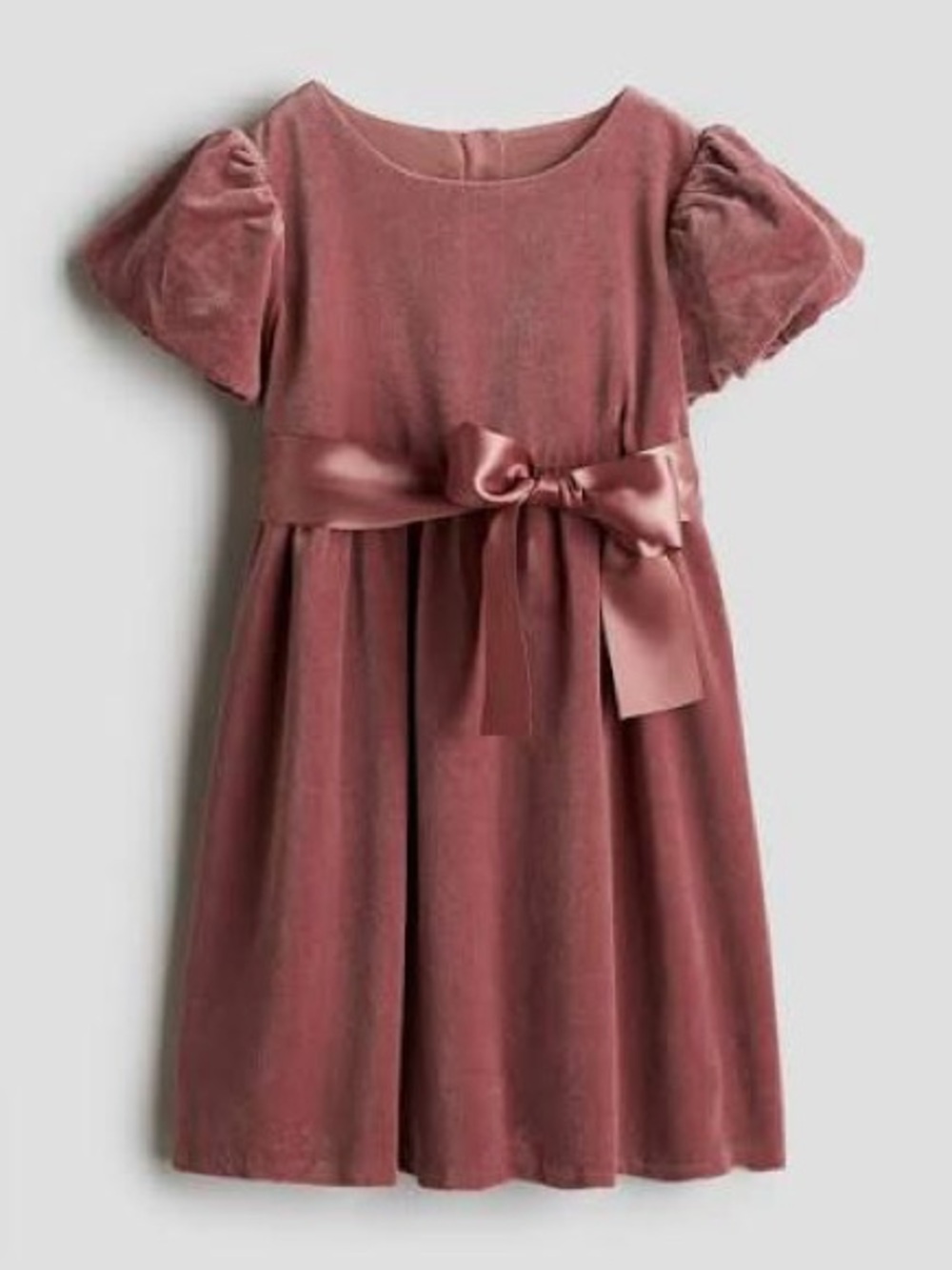 H&M Adorables Dusty Pink Velvet Dress